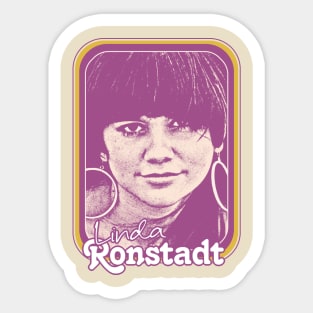 Linda Ronstadt // 70s Style Fan Art Design Sticker